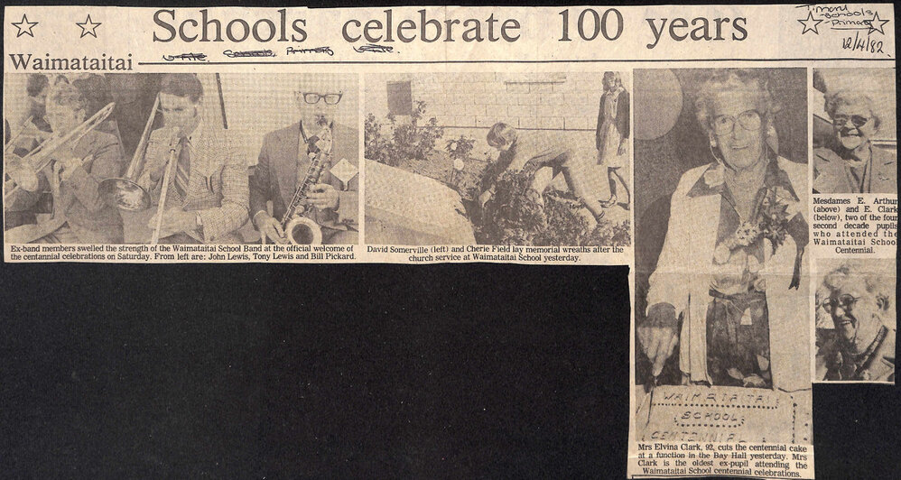 Schools celebrate 100 years, Waimataitai