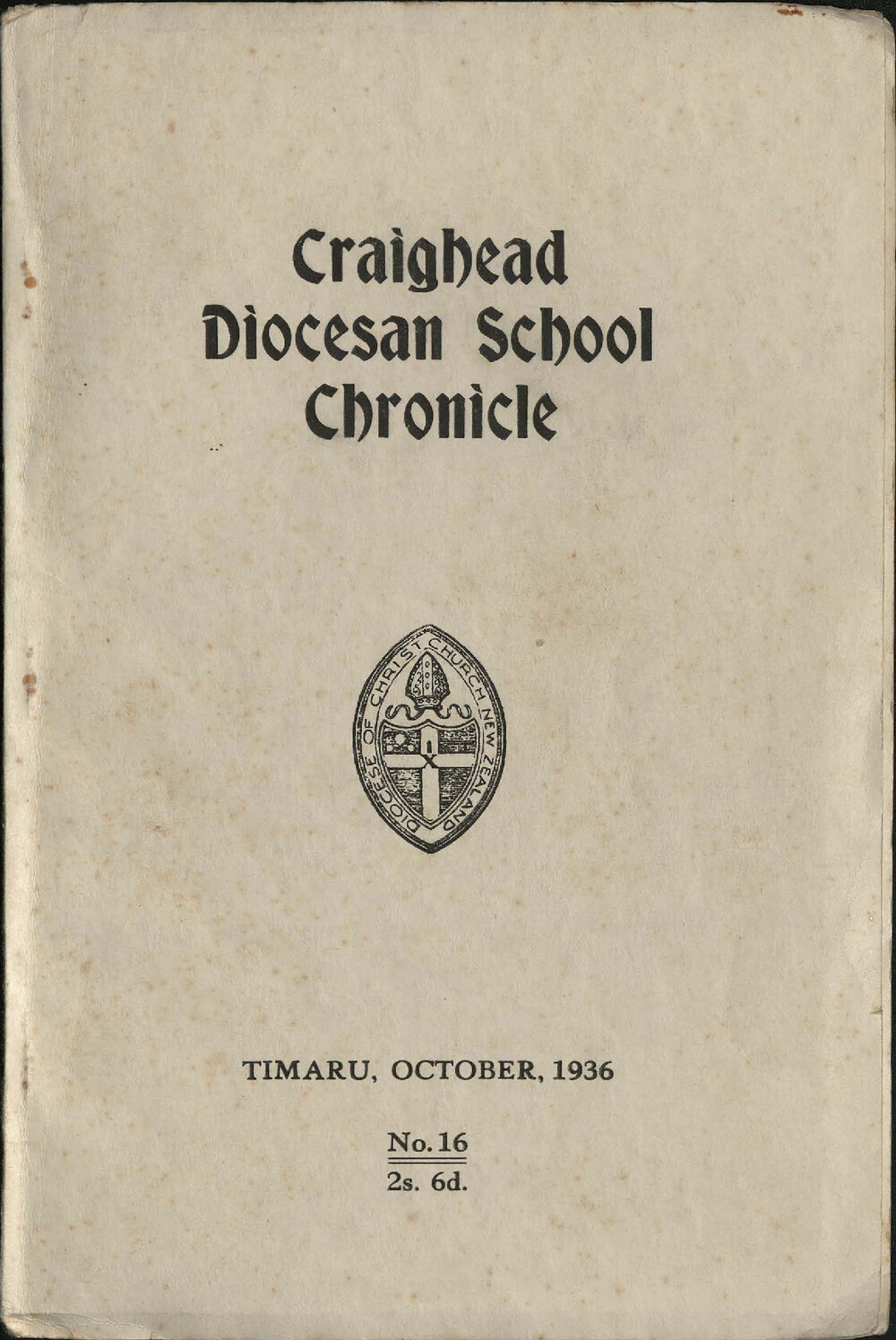 Craighead Diocesan School Chronicle no.16 1936