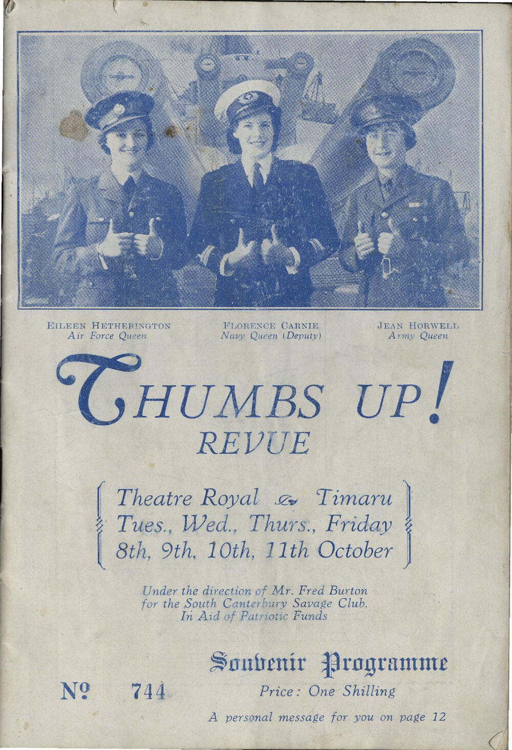 Thumbs up! Revue: Theatre Royal Timaru