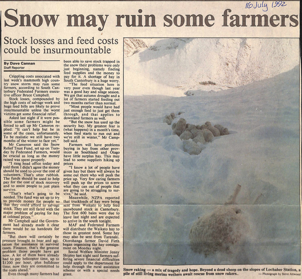 Snow may ruin some farmers