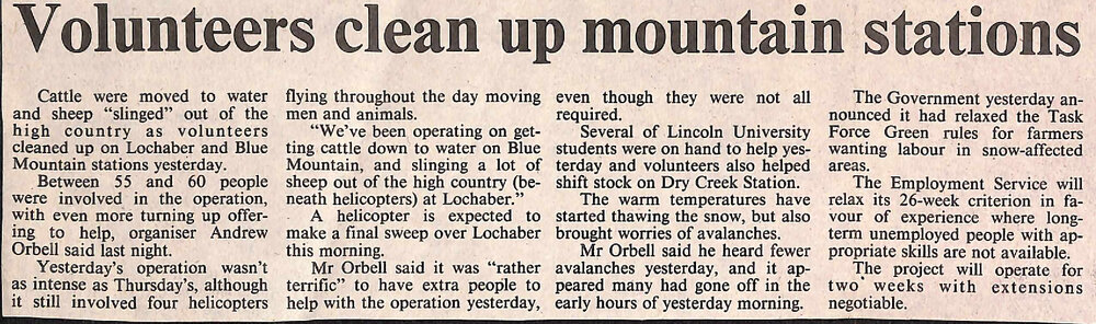 Volunteers clean up mountain stations