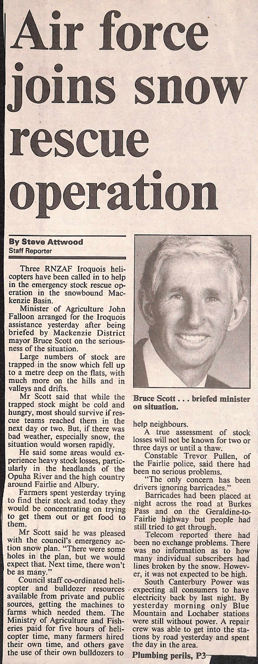 Air force joins snow rescue operation