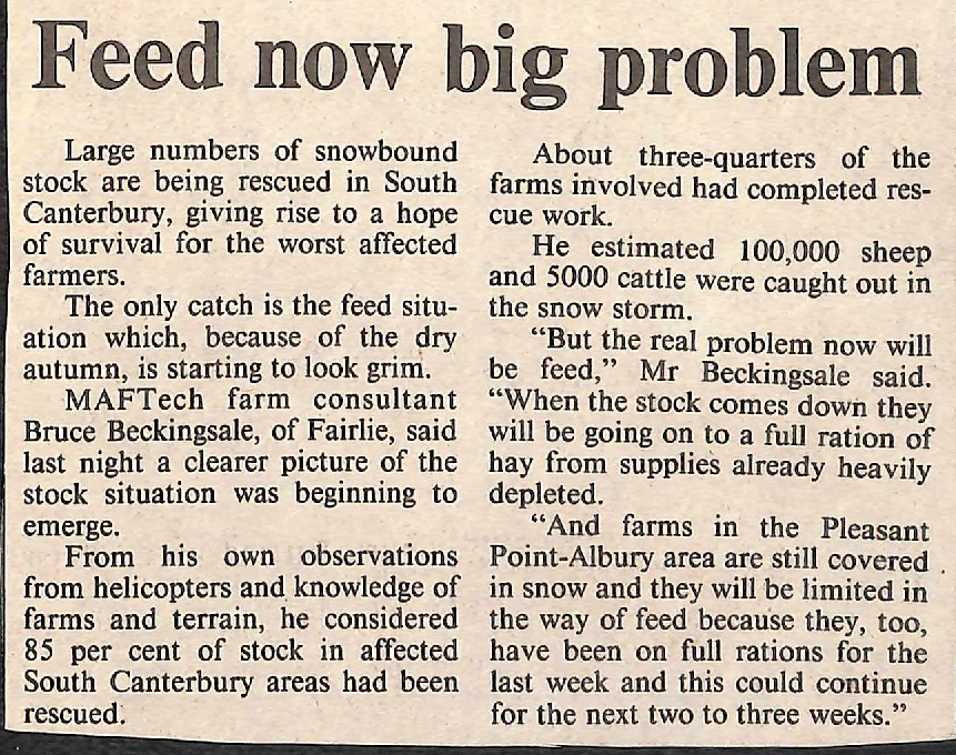 Feed now big problem