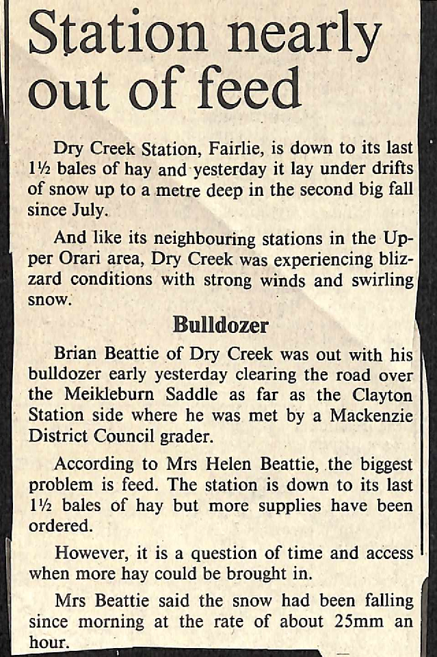 Station nearly out of feed