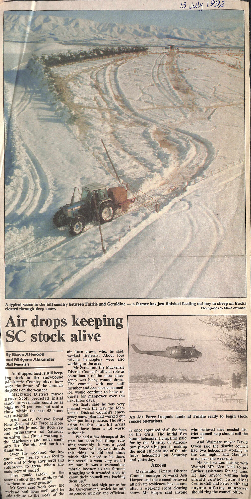 Air drops keeping SC stock alive