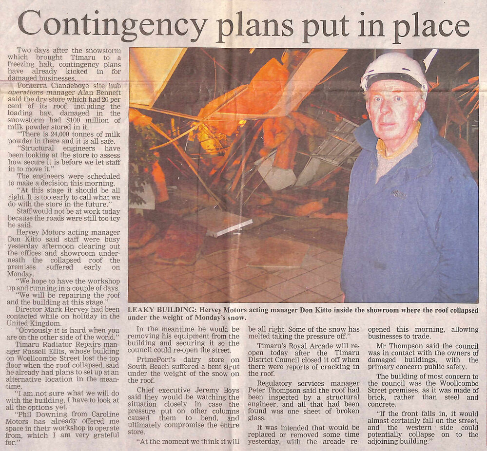 Contingency plans put in place