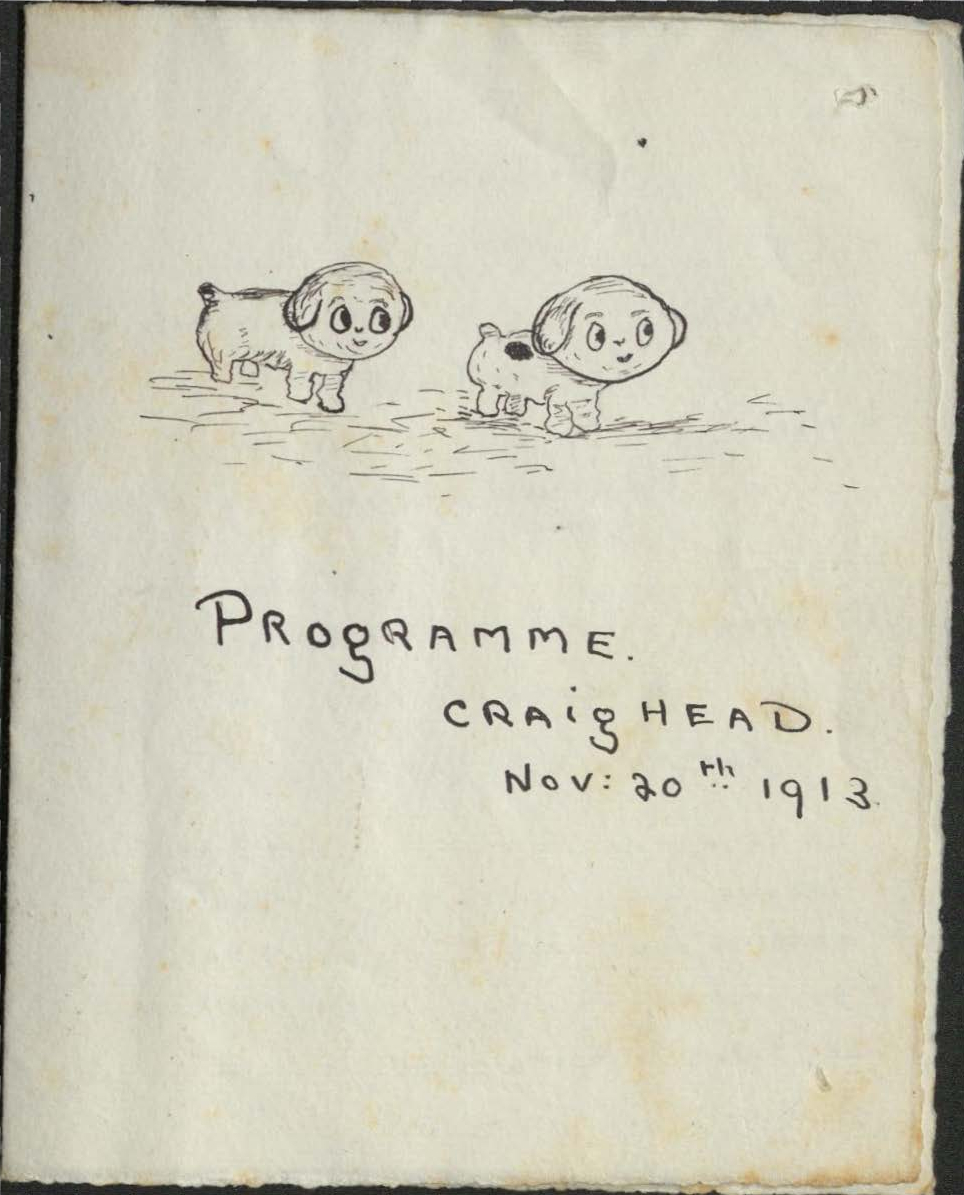 Programme: Craighead Nov 20th 1913