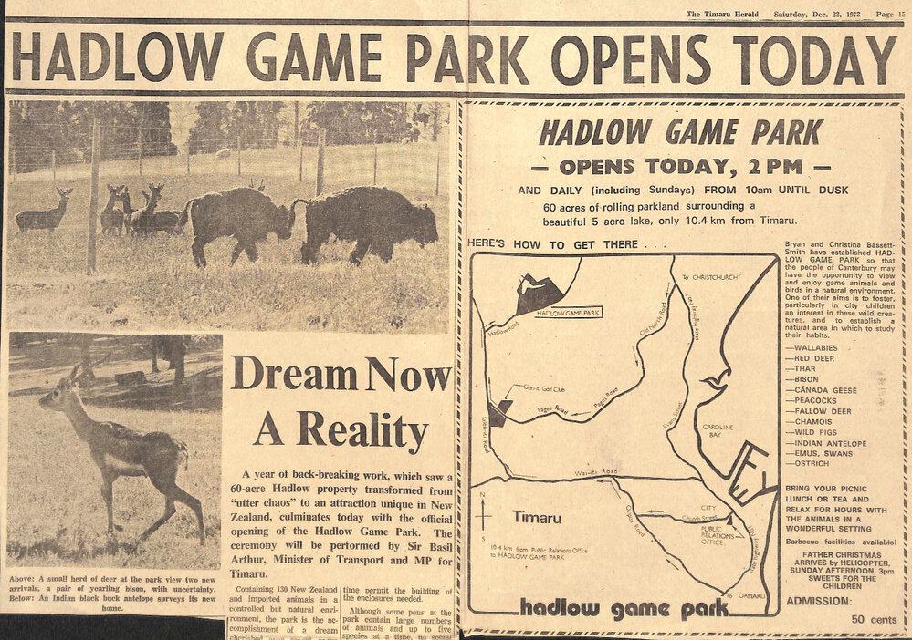 Hadlow Game Park Opens Today: Dream Now A Reality