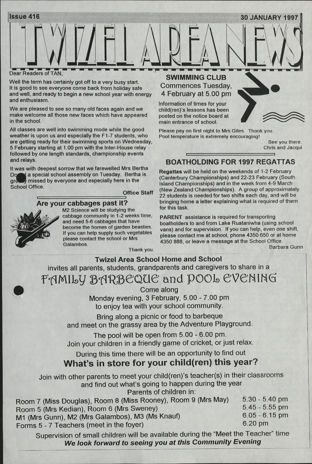 1997 Twizel Area News