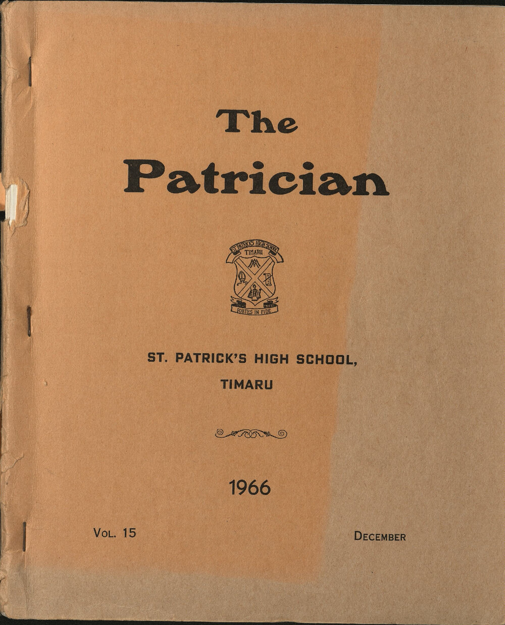 The Patrician: St Patrick's High School Timaru vol 15 1966