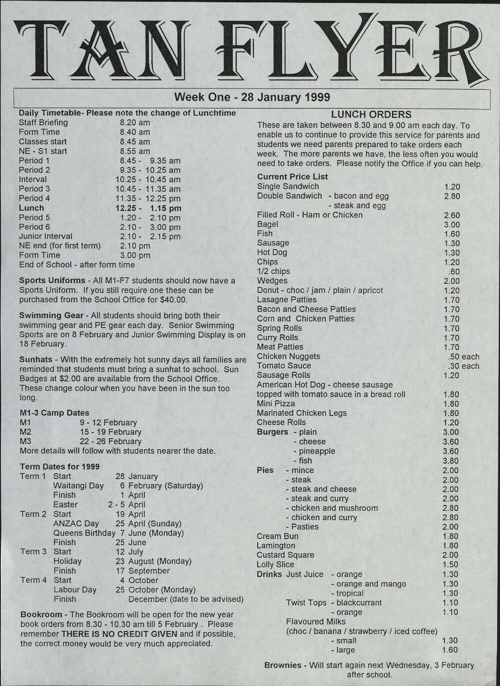 1999 Twizel Area News