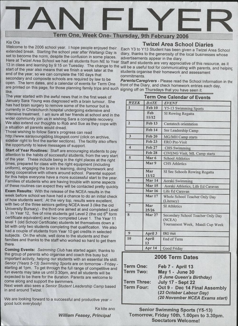 2006 Twizel Area News