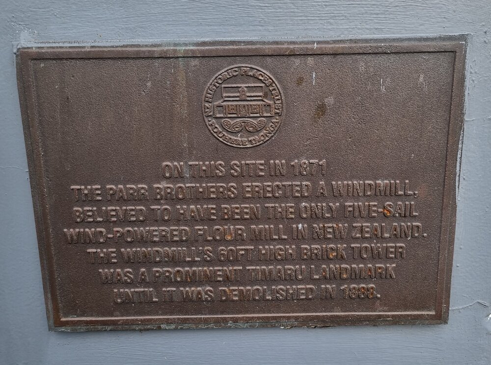 Parr Windmill plaque