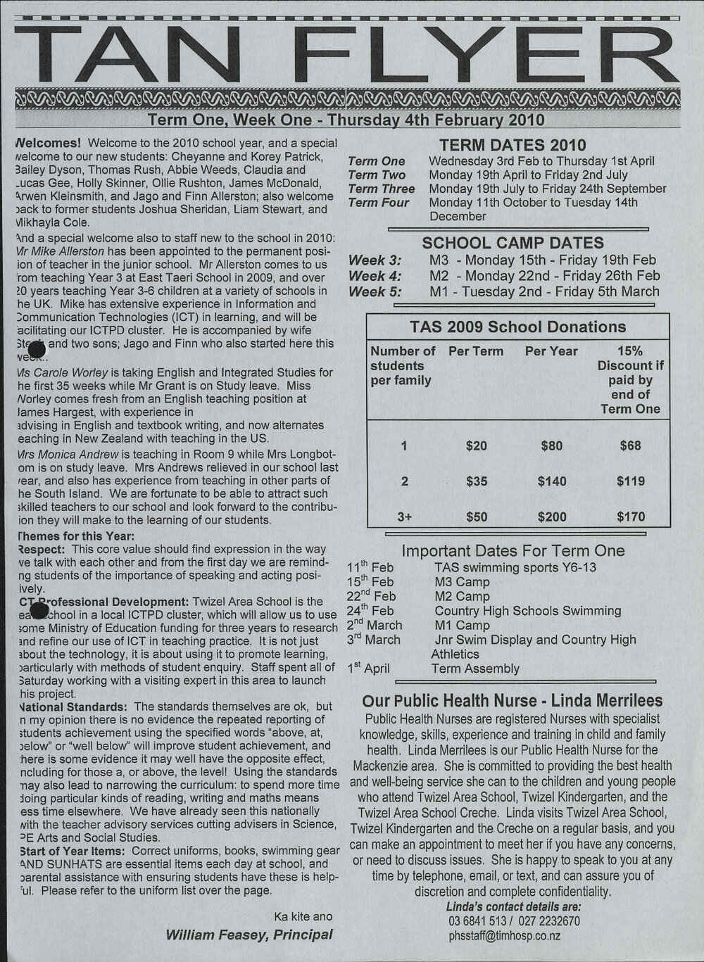 2010 Twizel Area News