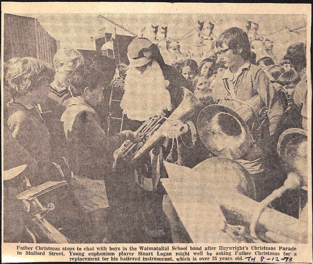Waimataitai School Band at Hayright's Christmas Parade
