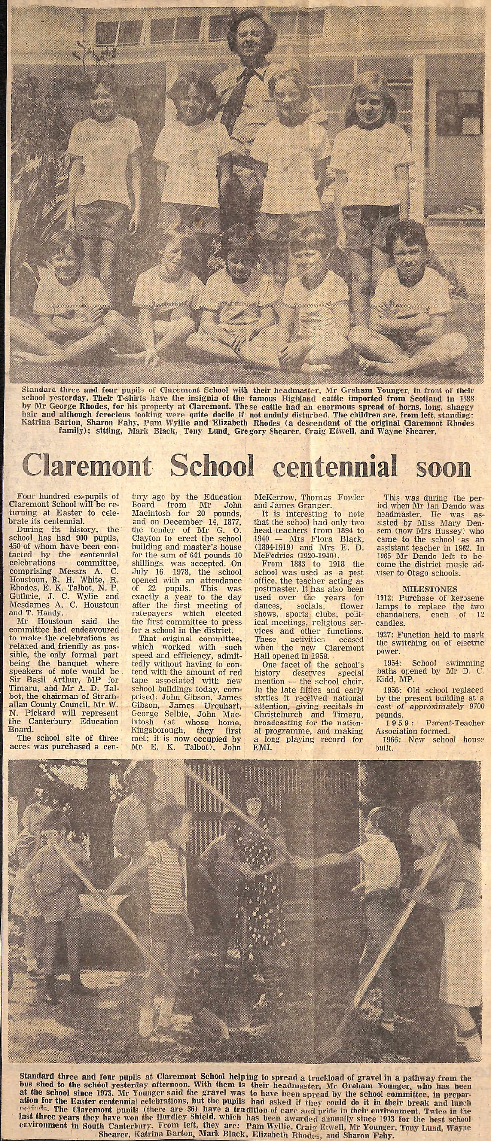 Claremont School centennial soon