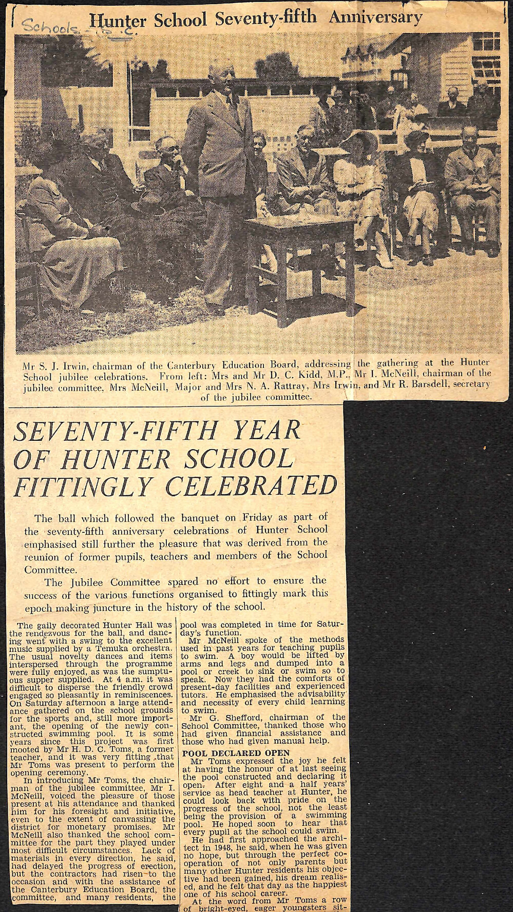 Seventy-fifth Year Of Hunter School Fittingly Celebrated