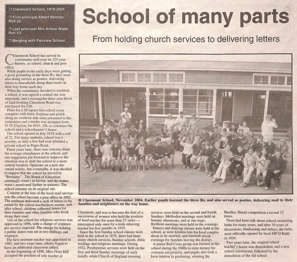 School of many parts: From holding church services to delivering letters