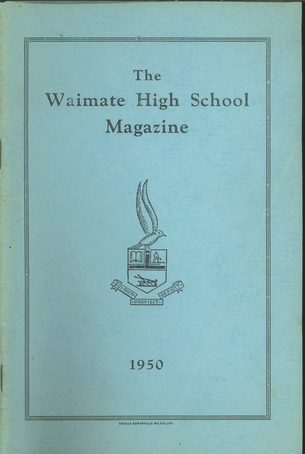The Waimate High School magazine 1950