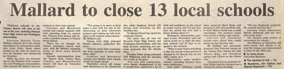 Mallard to close 13 local schools