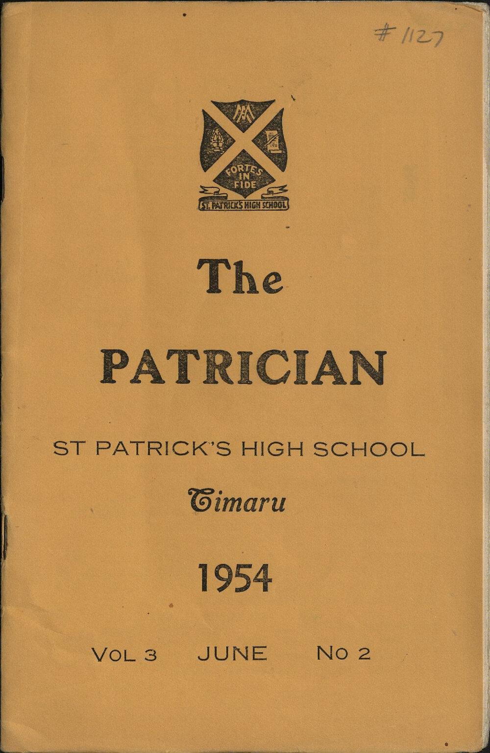The Patrician: St Patrick's High School Timaru 1954 Vol.3 June No.2