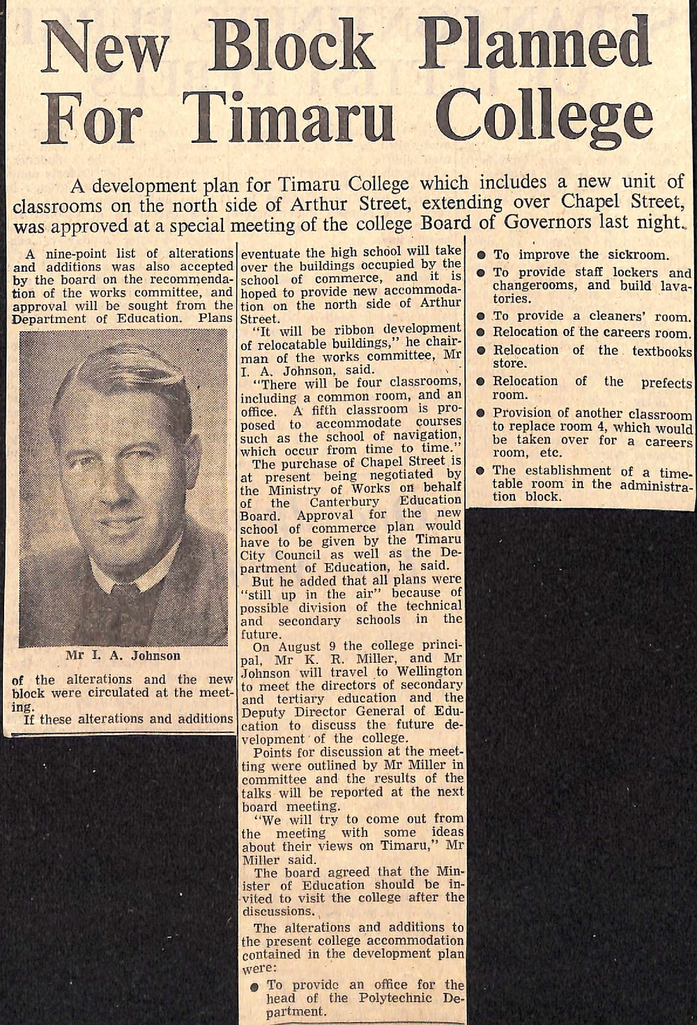 New Block Planned For Timaru College