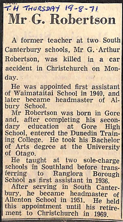 Mr G Robertson