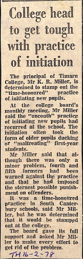 College head to get tough with practice of initiation