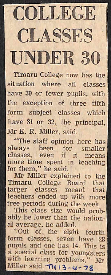 College classes under 30