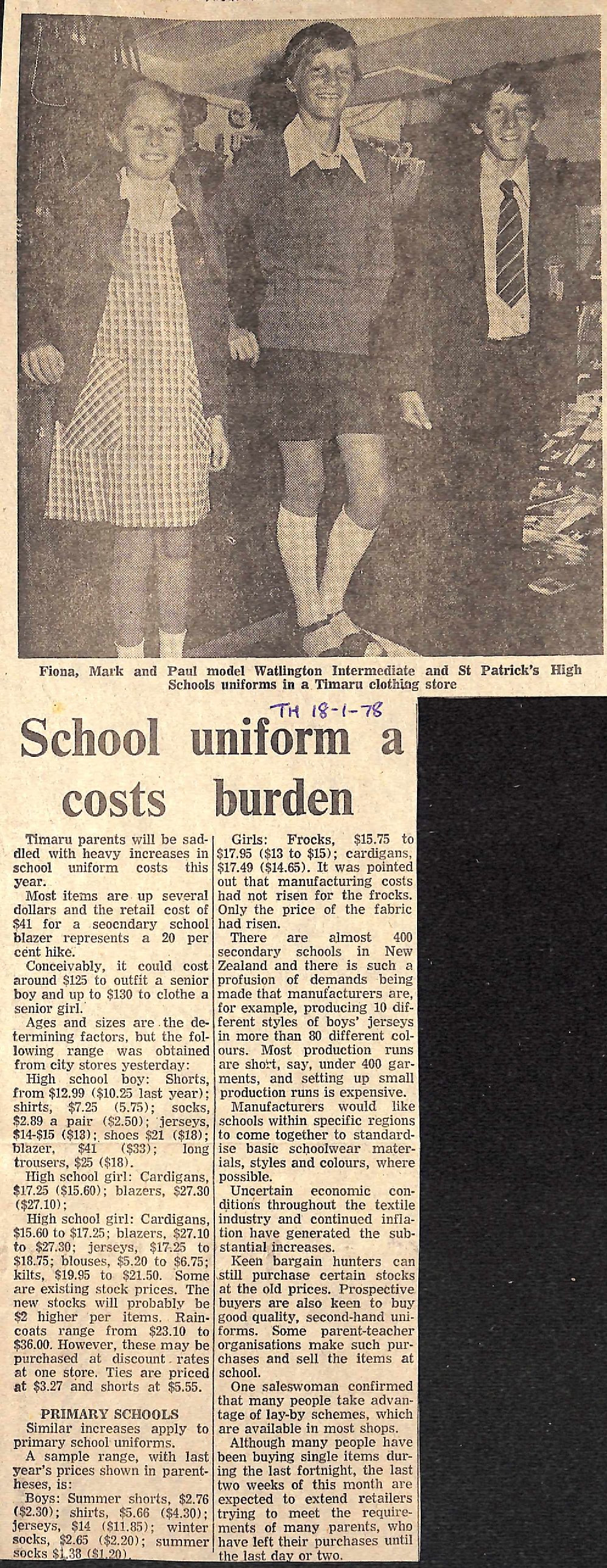 School uniform costs a burden