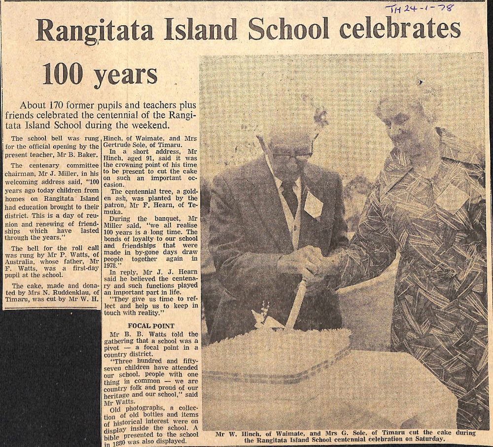 Rangitata Island School celebrates 100 years