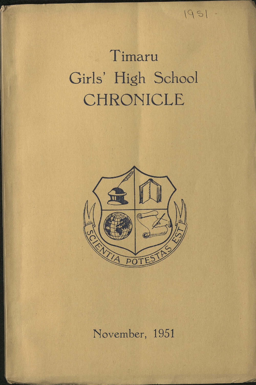 Timaru Girls' High School Chronicle 1951