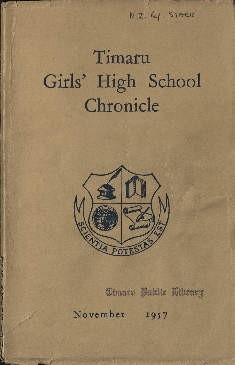 Timaru Girls' High School Chronicle 1957