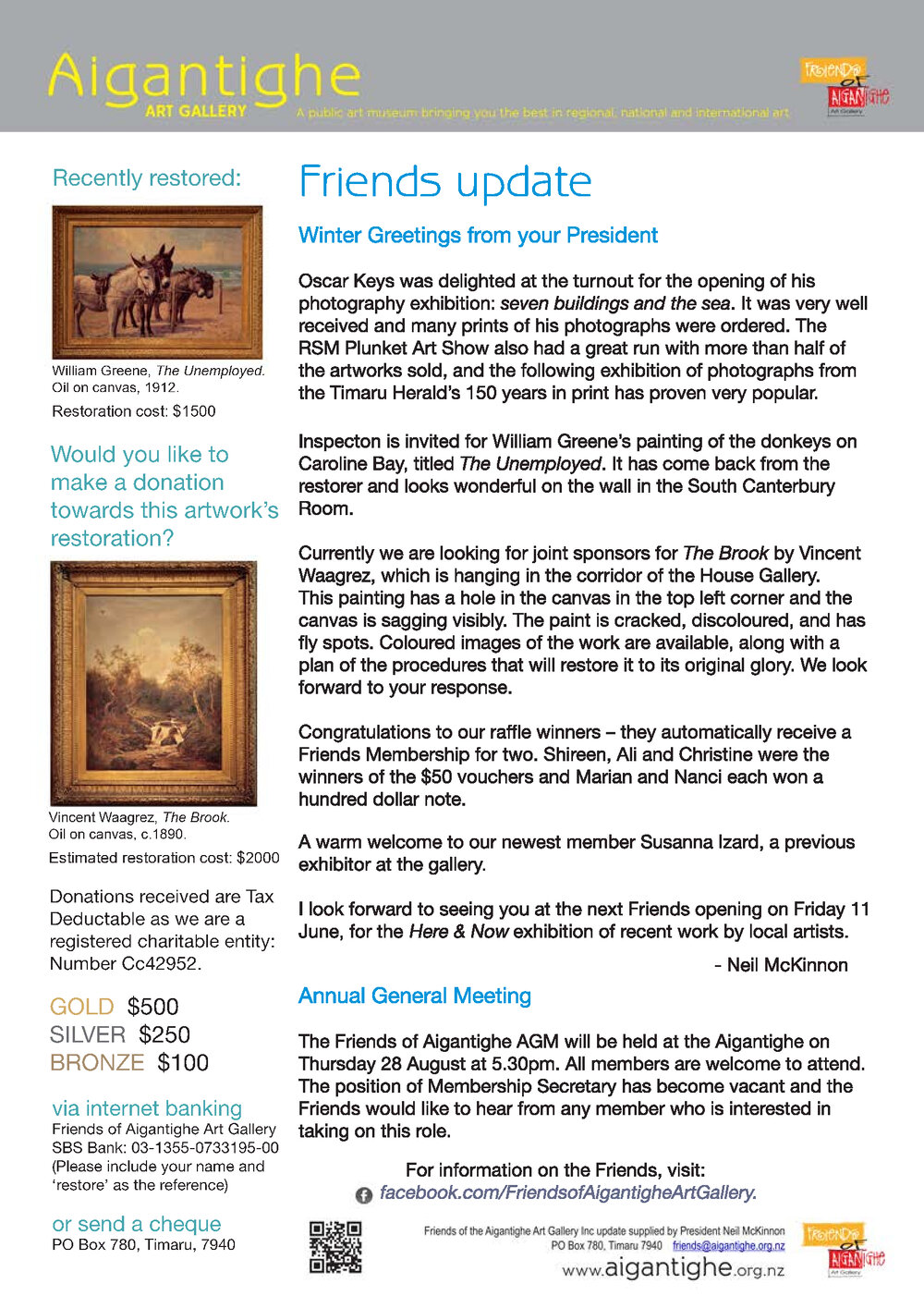 Friends of the Aigantighe Newsletter July 2014