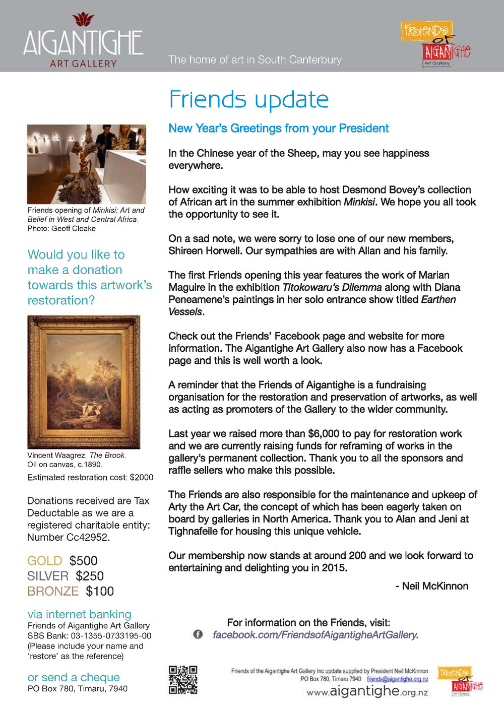 Friends of the Aigantighe Newsletter Autumn 2015