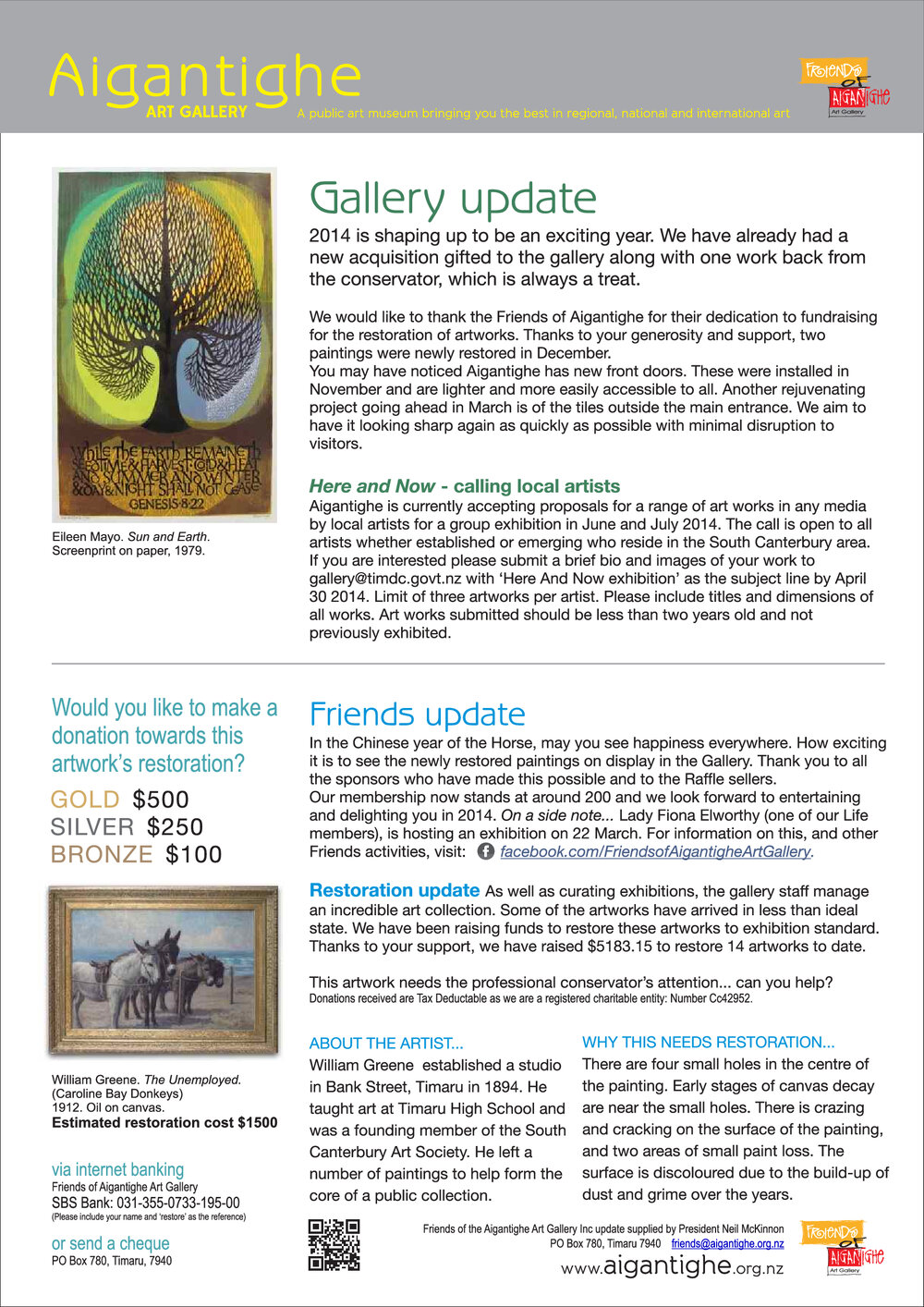 Friends of the Aigantighe Newsletter Autumn/Winter 2015