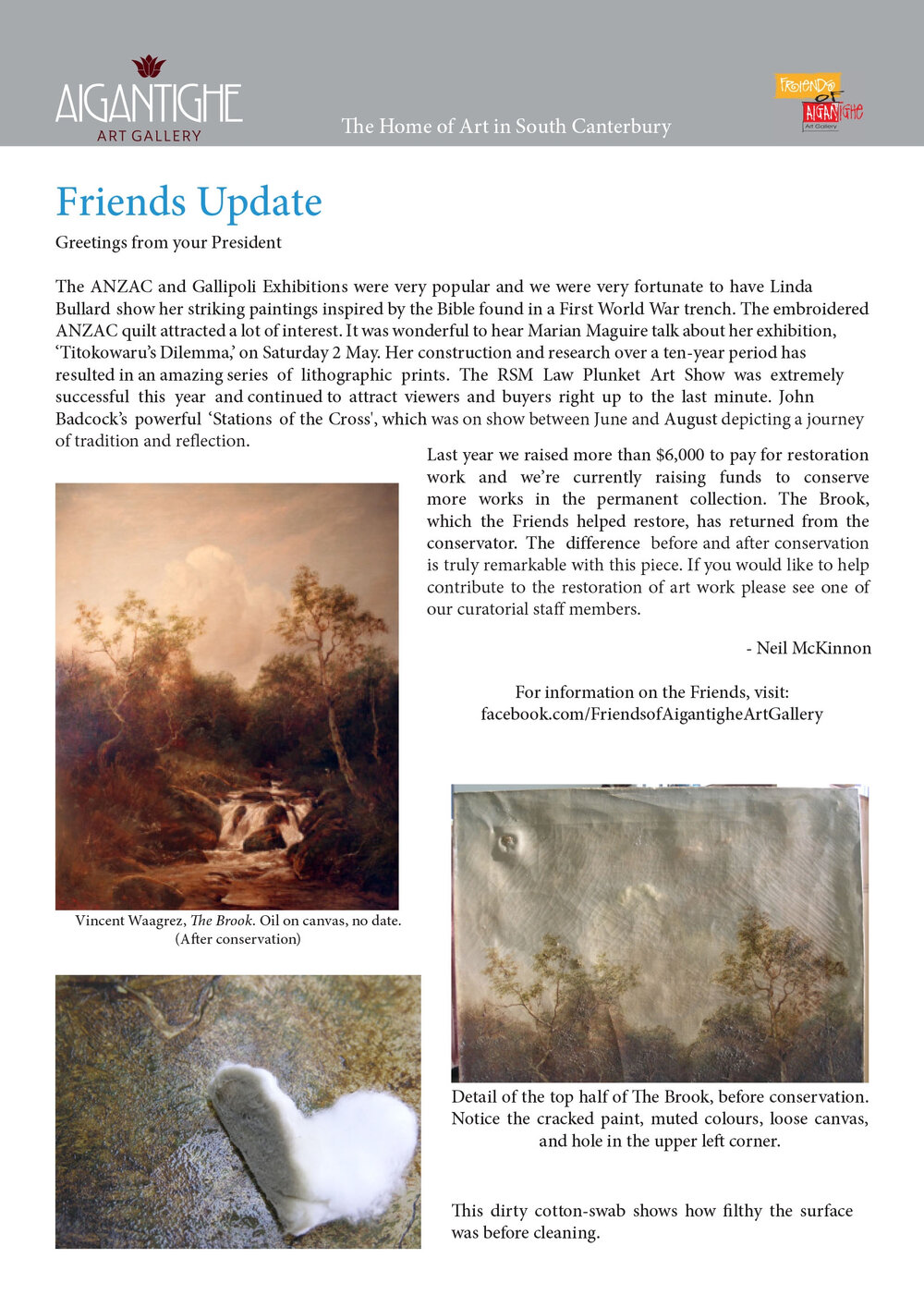 Friends of the Aigantighe Newsletter Summer 2015