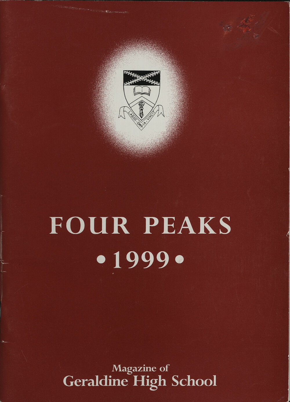 Geraldine High School magazine 1999