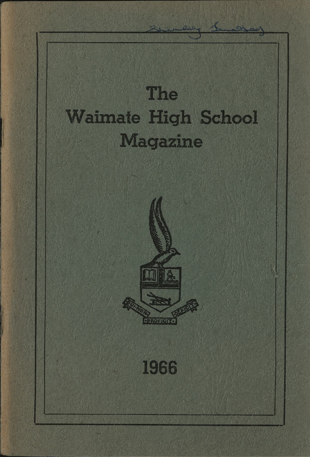 The Waimate High School magazine 1966