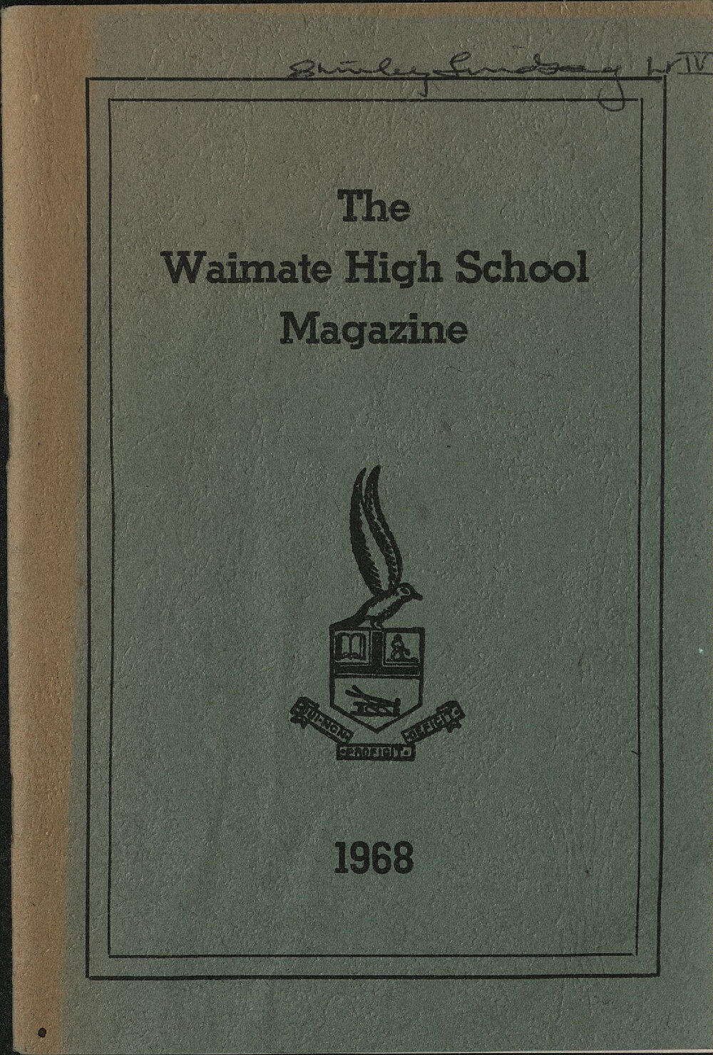 The Waimate High School magazine 1968
