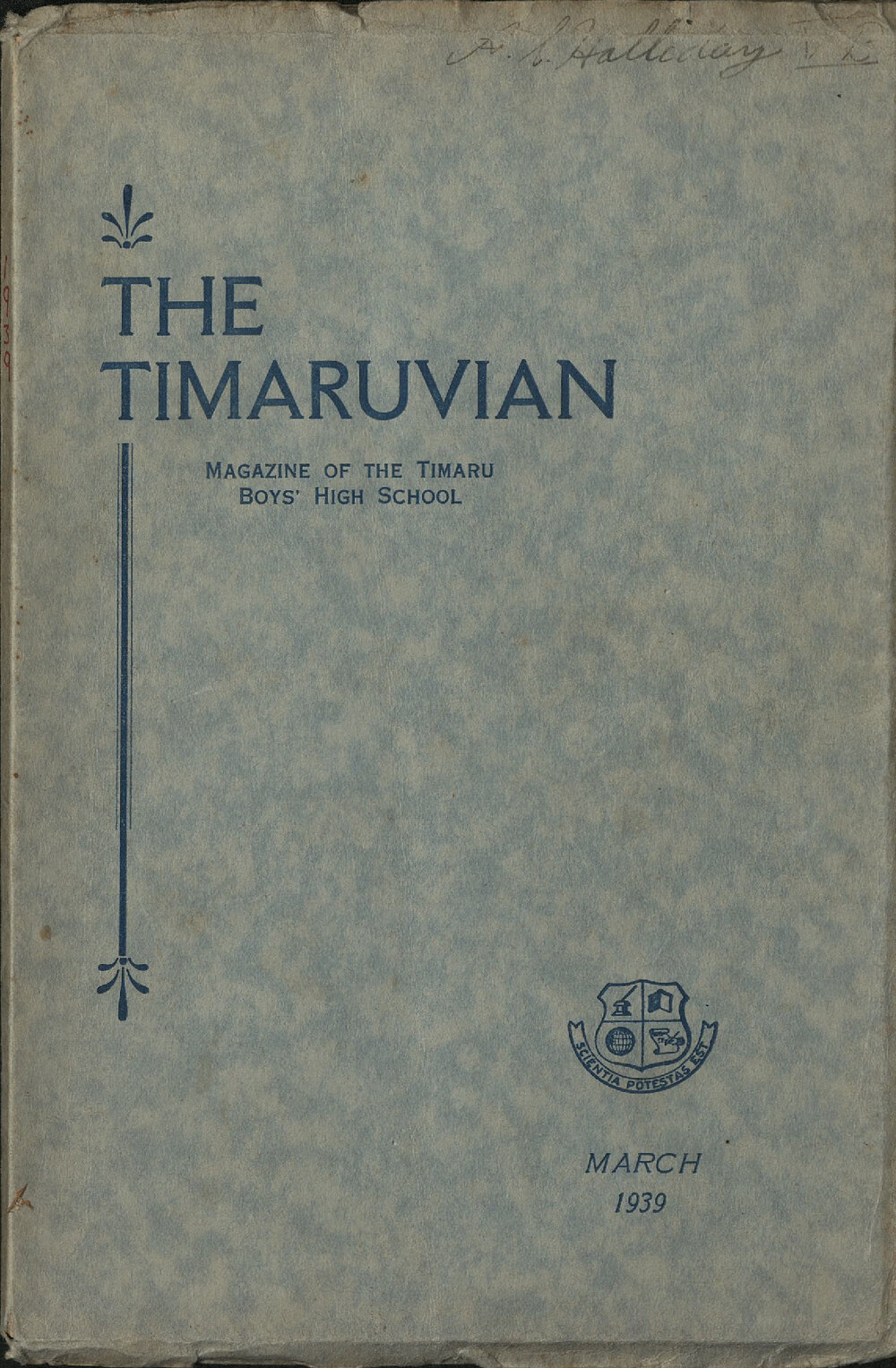 The Timaruvian 1939