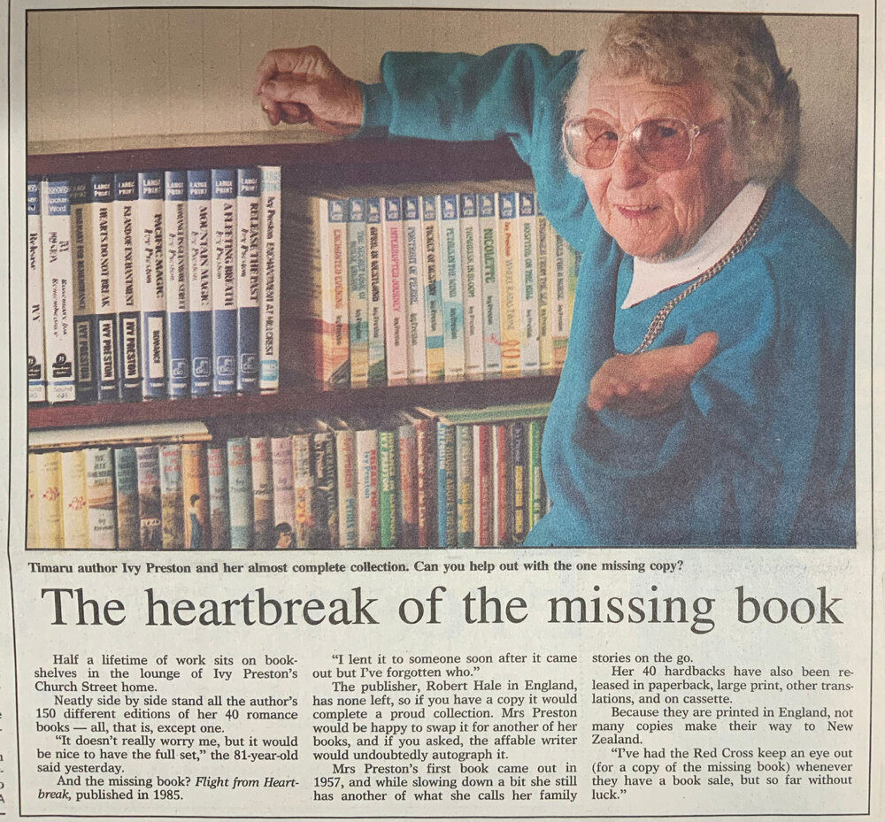 The heartbreak of the missing book
