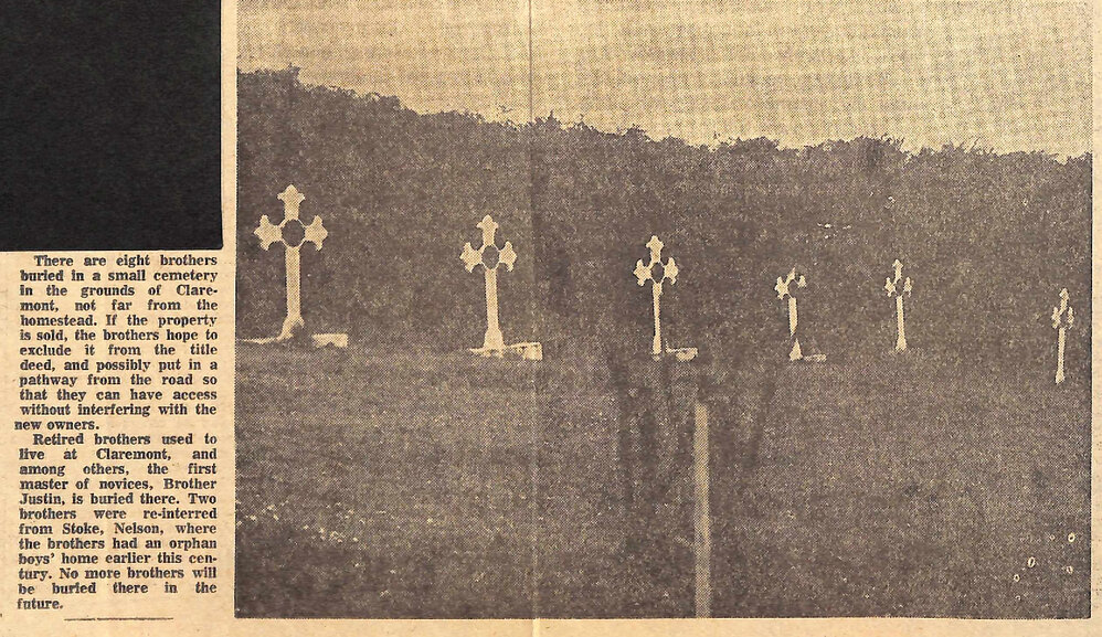 Marist burials at Claremont