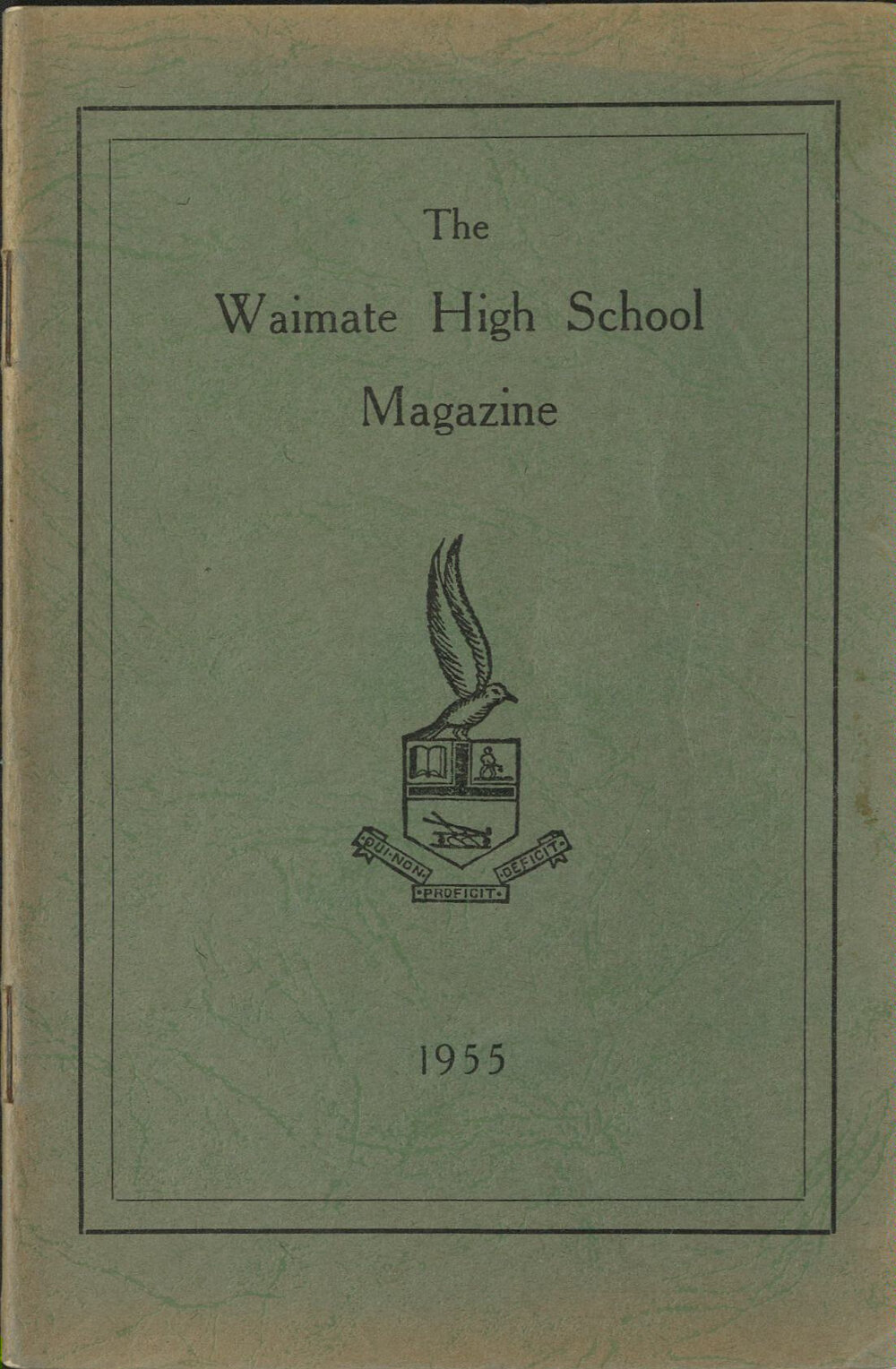 The Waimate High School magazine 1955