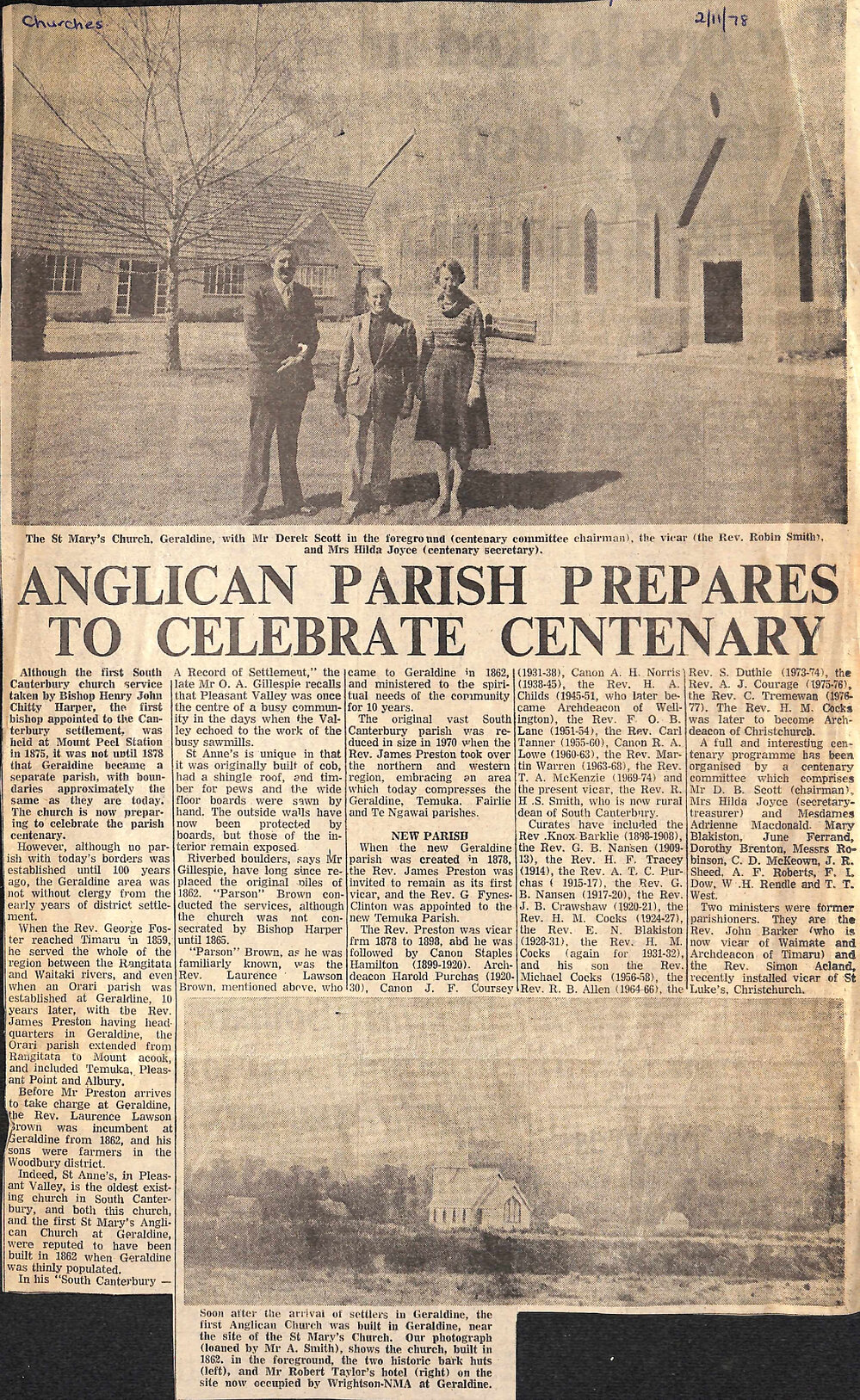 Anglican Parish Prepares To Celebrate Centenary