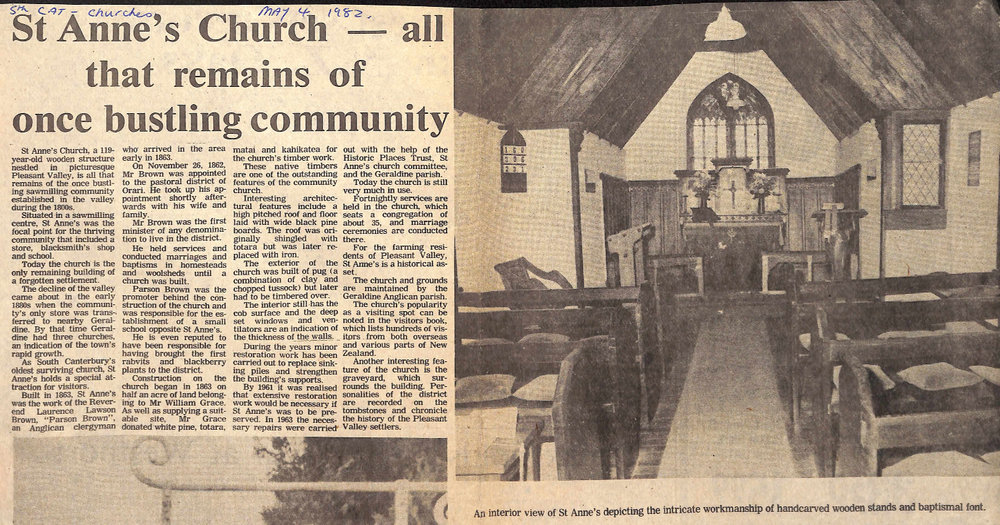 St Anne's Church - all that remains of once bustling community