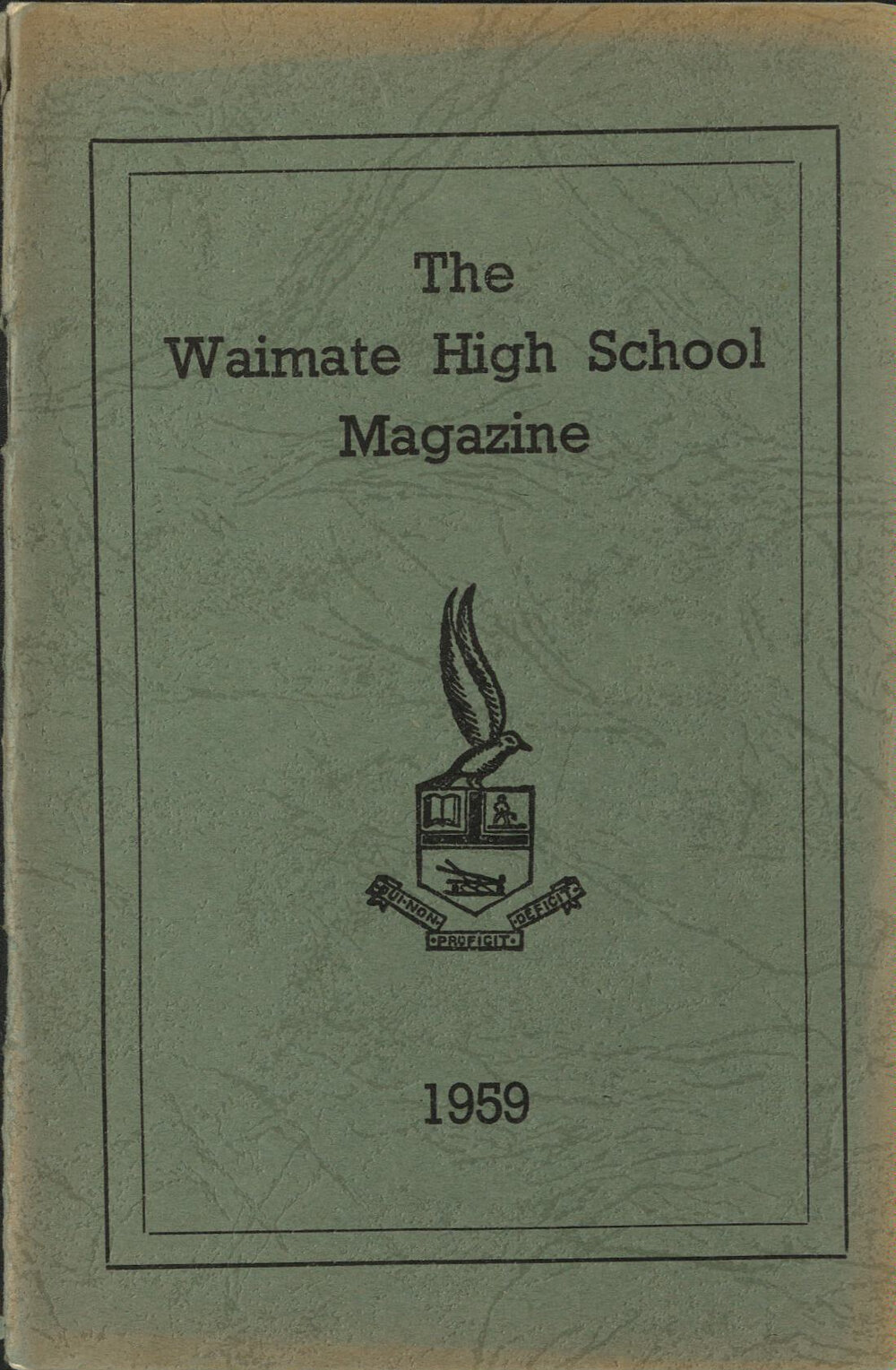 The Waimate High School magazine 1959
