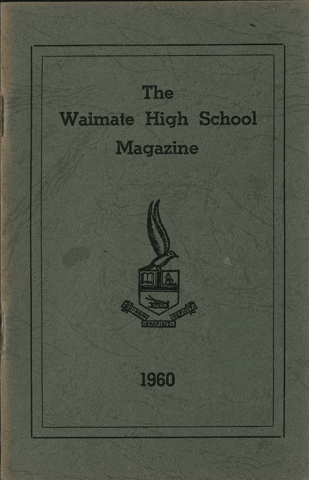 The Waimate High School magazine 1960