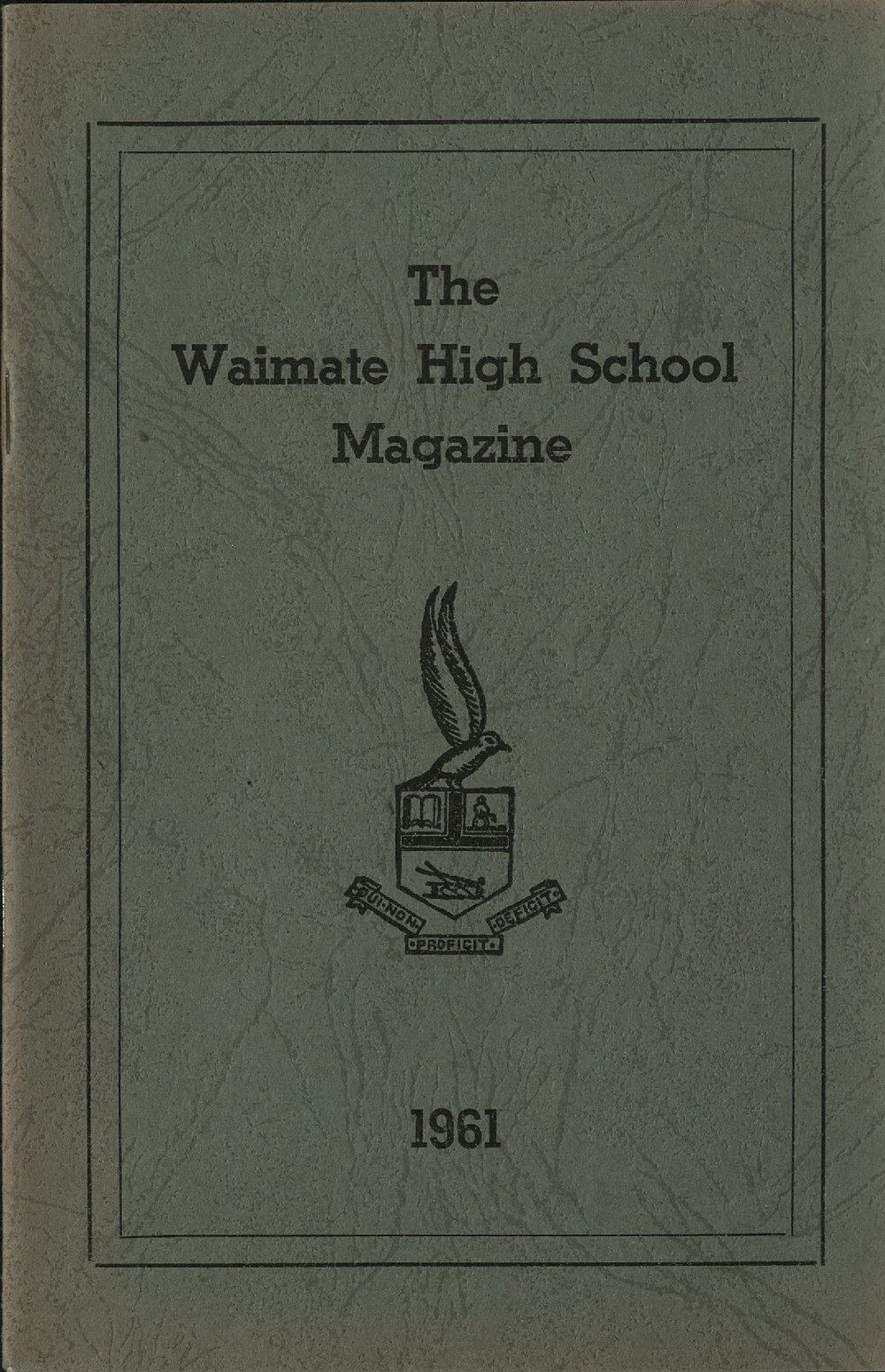 The Waimate High School magazine 1961