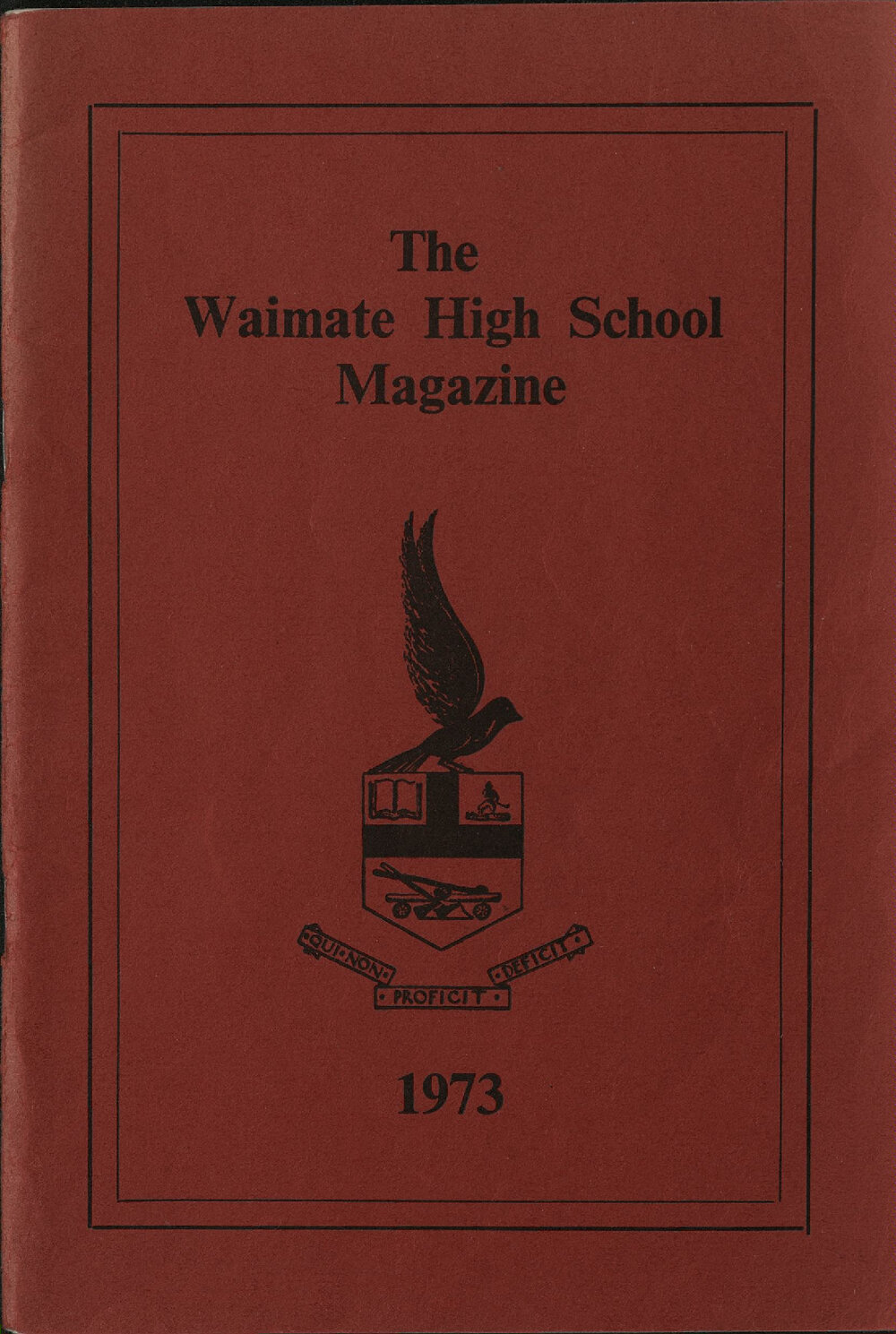 The Waimate High School magazine 1973
